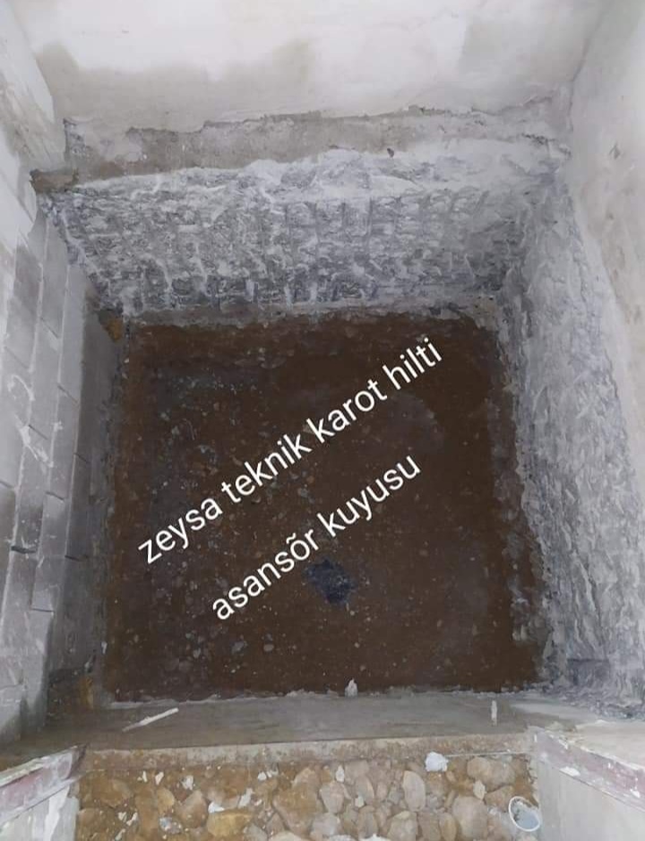 asansör kuyusu kazımı